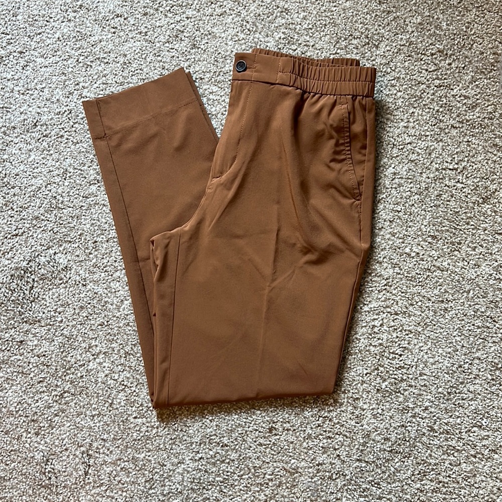 Camel Tapered Dress Pants